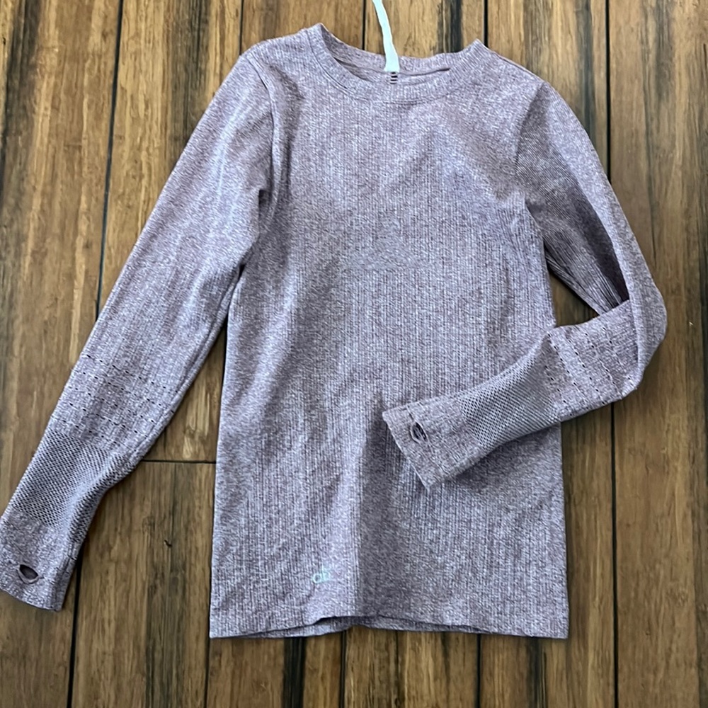 ALO Yoga North Star Seamless Tee in Plum Heather
